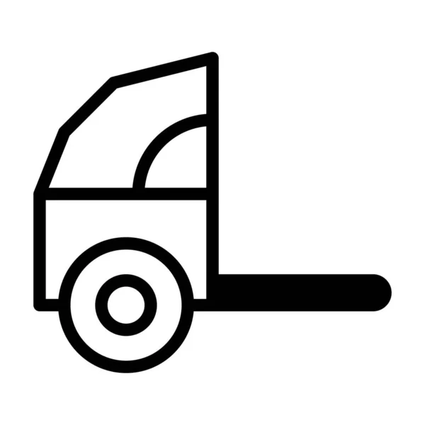 Rickshaw Dualtone Illustration Vector Logo New Year Icon Perfect Icon — Vettoriale Stock