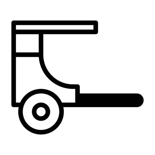 Rickshaw Dualtone Illustration Vector Logo New Year Icon Perfect Icon — 스톡 벡터