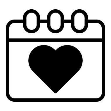 calendar dualtone black valentine illustration vector and logo new year icon perfect. Icon sign from modern collection for web. Nice design perfect.