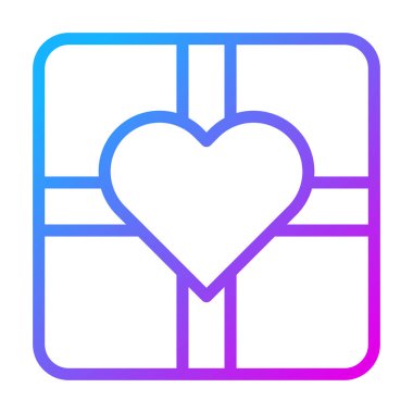 gift gradient purple valentine illustration vector and logo new year icon perfect. Icon sign from modern collection for web. Nice design perfect.