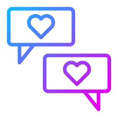 massage gradient purple valentine illustration vector and logo new year icon perfect. Icon sign from modern collection for web. Nice design perfect.