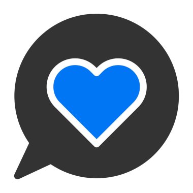 massage solid blue grey valentine illustration vector and logo new year icon perfect. Icon sign from modern collection for web. Nice design perfect.