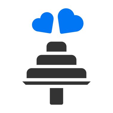 cake solid blue grey valentine illustration vector and logo new year icon perfect. Icon sign from modern collection for web. Nice design perfect.