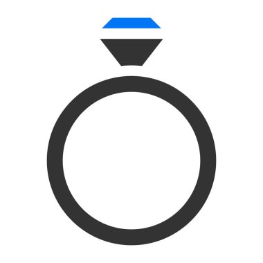 ring solid blue grey valentine illustration vector and logo new year icon perfect. Icon sign from modern collection for web. Nice design perfect.