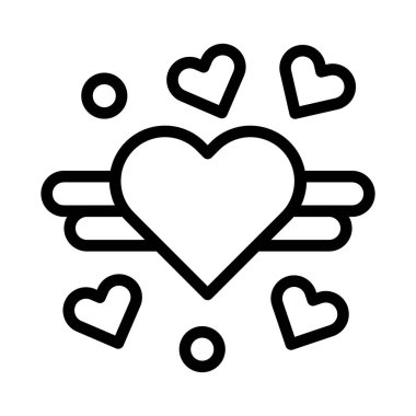 decoration valentine icon outline style illustration vector and logo. Icon sign from modern collection for web. Nice design perfect.