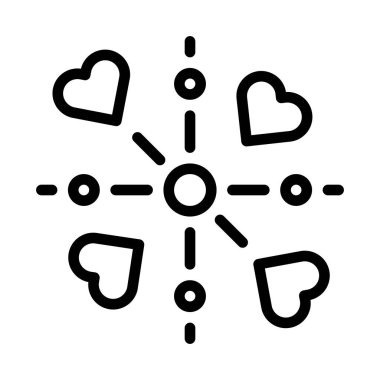 decoration valentine icon outline style illustration vector and logo. Icon sign from modern collection for web. Nice design perfect.