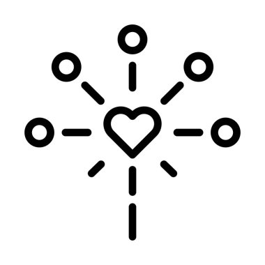 decoration valentine icon outline style illustration vector and logo. Icon sign from modern collection for web. Nice design perfect.