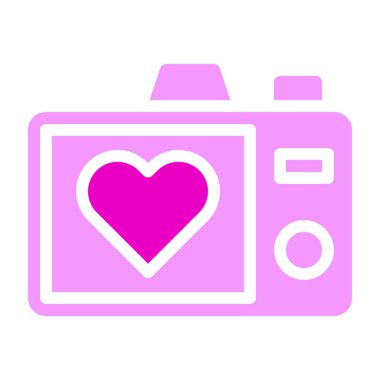 picture valentine icon solid pink style illustration vector and logo. Icon sign from modern collection for web. Nice design perfect.
