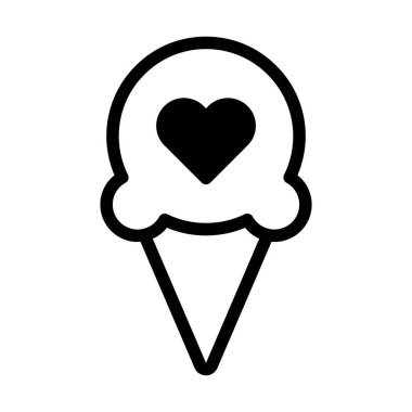 ice cream dualtone black valentine illustration vector year icon perfect. Icon sign from modern collection for web. Nice design perfect.