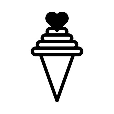 ice cream dualtone black valentine illustration vector year icon perfect. Icon sign from modern collection for web. Nice design perfect.