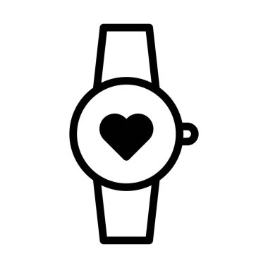 clock dualtone black valentine illustration vector year icon perfect. Icon sign from modern collection for web. Nice design perfect.