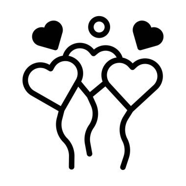 balloon dualtone black valentine illustration vector year icon perfect. Icon sign from modern collection for web. Nice design perfect.