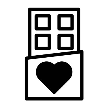 chocolate dualtone black valentine illustration vector year icon perfect. Icon sign from modern collection for web. Nice design perfect.