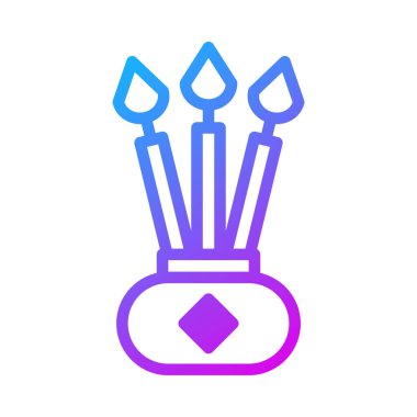candle duocolor purple style illustration icon chinese new year perfect. Icon sign from modern collection for web. Nice design perfect.