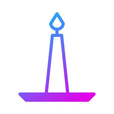 candle duocolor purple style illustration icon chinese new year perfect. Icon sign from modern collection for web. Nice design perfect.