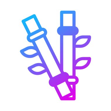 bamboo duocolor purple style illustration icon chinese new year perfect. Icon sign from modern collection for web. Nice design perfect.