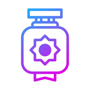 lantern duocolor purple style illustration icon chinese new year perfect. Icon sign from modern collection for web. Nice design perfect.