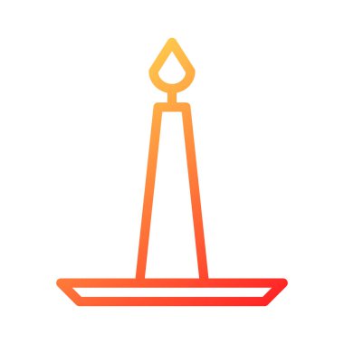 candle duocolor red style illustration icon chinese new year perfect. Icon sign from modern collection for web. Nice design perfect.