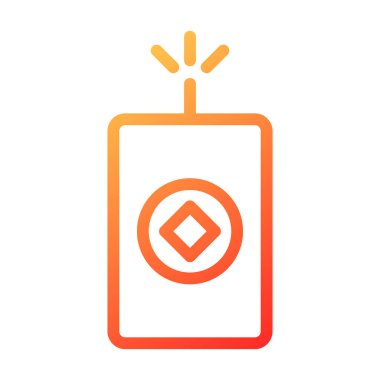 firecrackers duocolor red style illustration icon chinese new year perfect. Icon sign from modern collection for web. Nice design perfect.