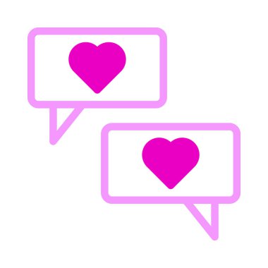 massage icon dualtone pink style valentine vector illustration perfect. Icon sign from modern collection for web. Nice design perfect.