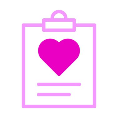 paper icon dualtone pink style valentine vector illustration perfect. Icon sign from modern collection for web. Nice design perfect.