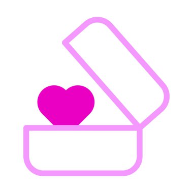 ring icon dualtone pink style valentine vector illustration perfect. Icon sign from modern collection for web. Nice design perfect.