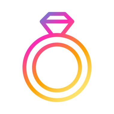 ring icon gradient style valentine vector illustration perfect. Icon sign from modern collection for web. Nice design perfect.