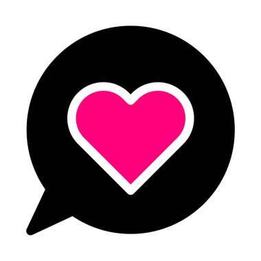 massage icon solid black pink style valentine vector illustration perfect. Icon sign from modern collection for web. Nice design perfect.