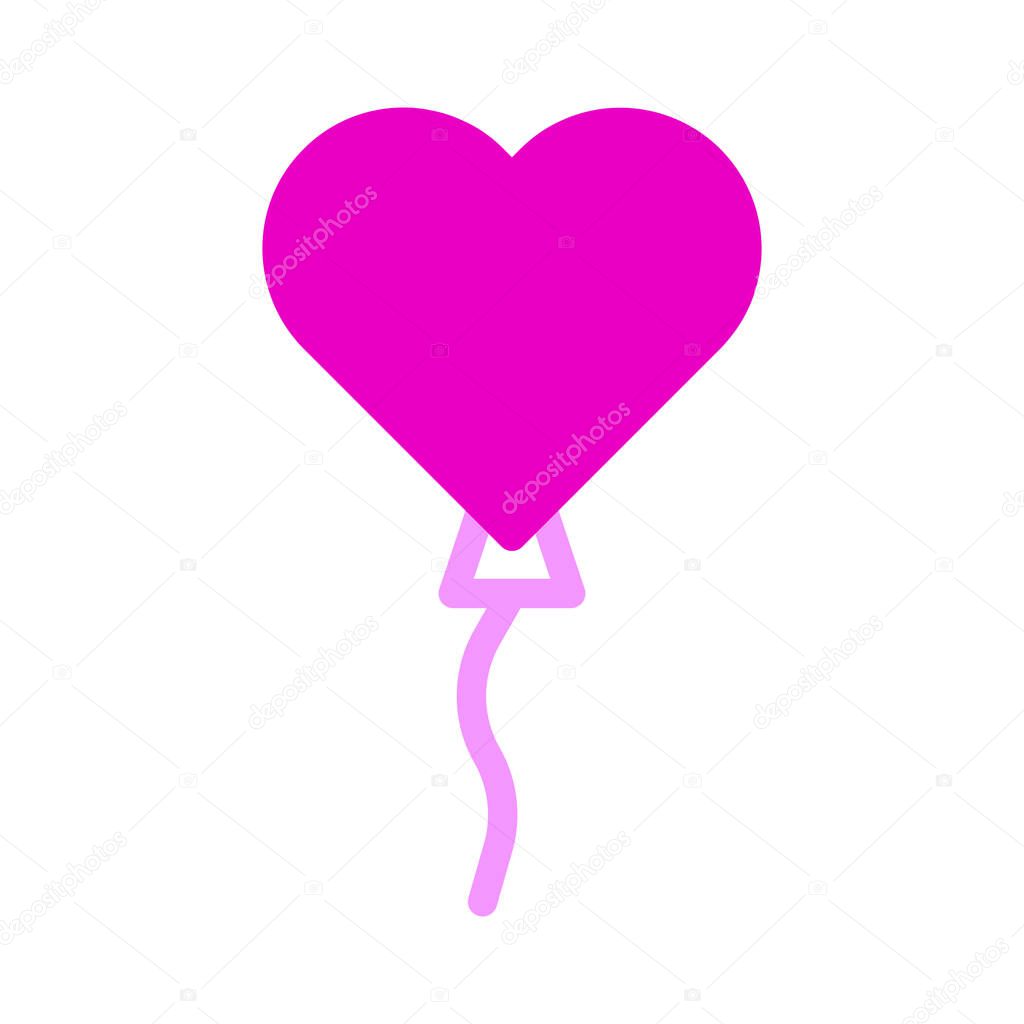 Balloon icon duotone pink style valentine illustration vector element and symbol perfect. Icon sign from modern collection for web. Nice design perfect.