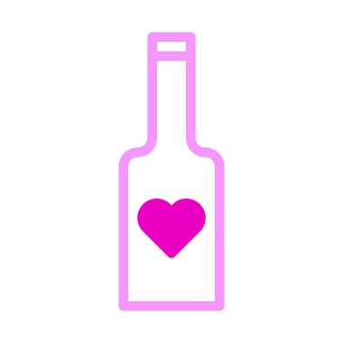 wine icon duotone pink style valentine illustration vector element and symbol perfect. Icon sign from modern collection for web. Nice design perfect.