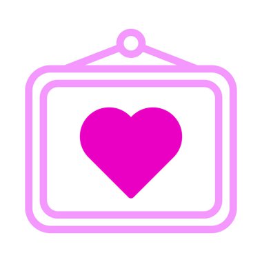 camera icon duotone pink style valentine illustration vector element and symbol perfect. Icon sign from modern collection for web. Nice design perfect.
