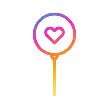 balloon icon gradient style valentine illustration vector element and symbol perfect. Icon sign from modern collection for web. Nice design perfect.