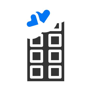 chocolate icon solid blue grey style valentine illustration vector element and symbol perfect. Icon sign from modern collection for web. Nice design perfect.
