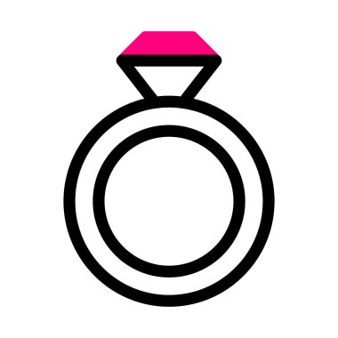 ring icon duotone black pink style valentine illustration vector element and symbol perfect. Icon sign from modern collection for web. Nice design perfect.