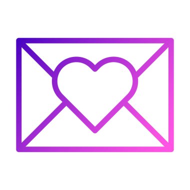 massage icon gradient purple pink style valentine illustration vector element and symbol perfect. Icon sign from modern collection for web.