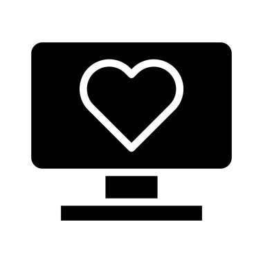 tv icon gradient solid valentine illustration vector element and symbol perfect. Icon sign from modern collection for web.