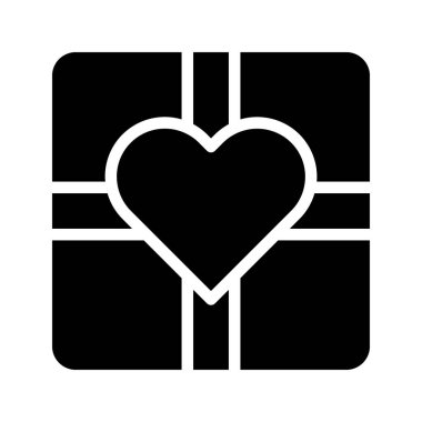 gift icon gradient solid valentine illustration vector element and symbol perfect. Icon sign from modern collection for web.