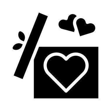 gift icon gradient solid valentine illustration vector element and symbol perfect. Icon sign from modern collection for web.