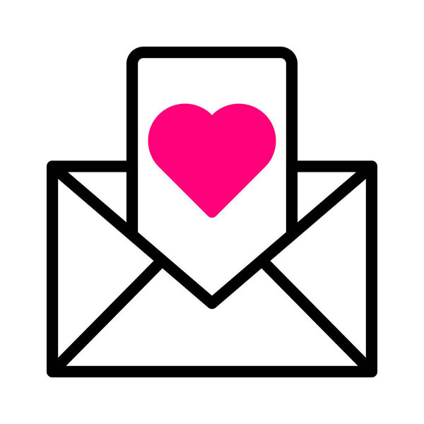 massage icon duotone black pink style valentine illustration vector element and symbol perfect. Icon sign from modern collection for web. Nice design perfect.