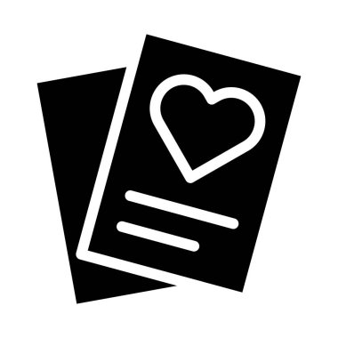 paper icon gradient solid valentine illustration vector element and symbol perfect. Icon sign from modern collection for web.