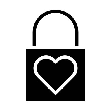 padlock icon gradient solid valentine illustration vector element and symbol perfect. Icon sign from modern collection for web.