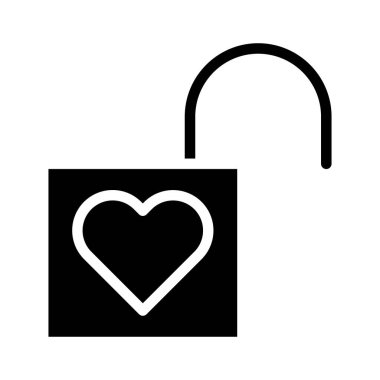 padlock icon gradient solid valentine illustration vector element and symbol perfect. Icon sign from modern collection for web.