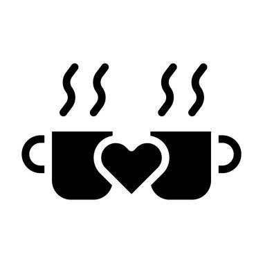 cup icon gradient solid valentine illustration vector element and symbol perfect. Icon sign from modern collection for web.