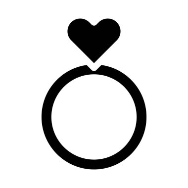 ring icon gradient solid valentine illustration vector element and symbol perfect. Icon sign from modern collection for web.