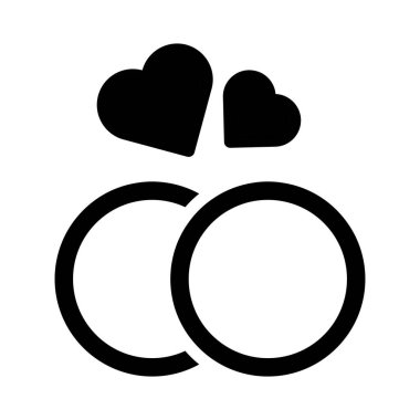 ring icon gradient solid valentine illustration vector element and symbol perfect. Icon sign from modern collection for web.