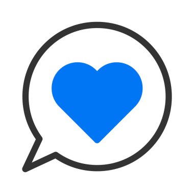 massage icon duotune blue valentine illustration vector element and symbol perfect. Icon sign from modern collection for web.