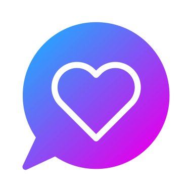 massage icon solid gradient style valentine illustration vector element and symbol perfect. Icon sign from modern collection for web.