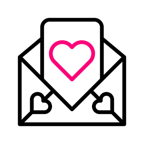 карточка значок дуоколор розовый стиль валентинка иллюстрации векторный элемент и символ идеально. Знак иконы из современной коллекции для интернета.