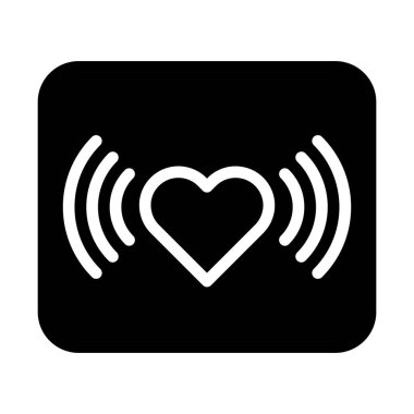 signal icon solid style valentine illustration vector element and symbol perfect. Icon sign from modern collection for web.