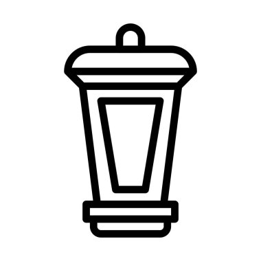 lantern icon outline style ramadan illustration vector element and symbol perfect. Icon sign from modern collection for web.